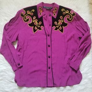 Vintage I.B. Diffusion 1993 WesternButton Blouse 8